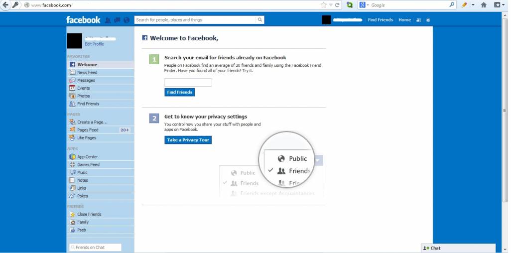 Facebook like windows 8