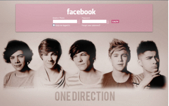 Pink One Direction Facebook Login