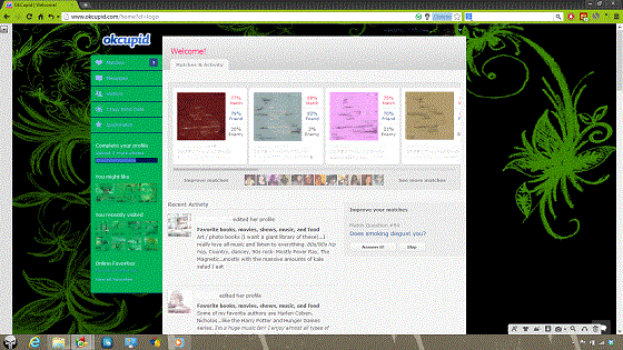 OKCupid Smooth Green Theme