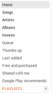 Google Music Player - Cleaner Playlists