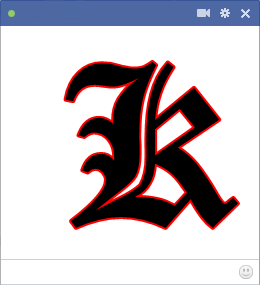 K (KIRA - Death Note) (Chat de Facebook)