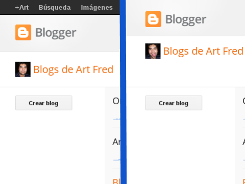 Ocultar Google bar blogger
