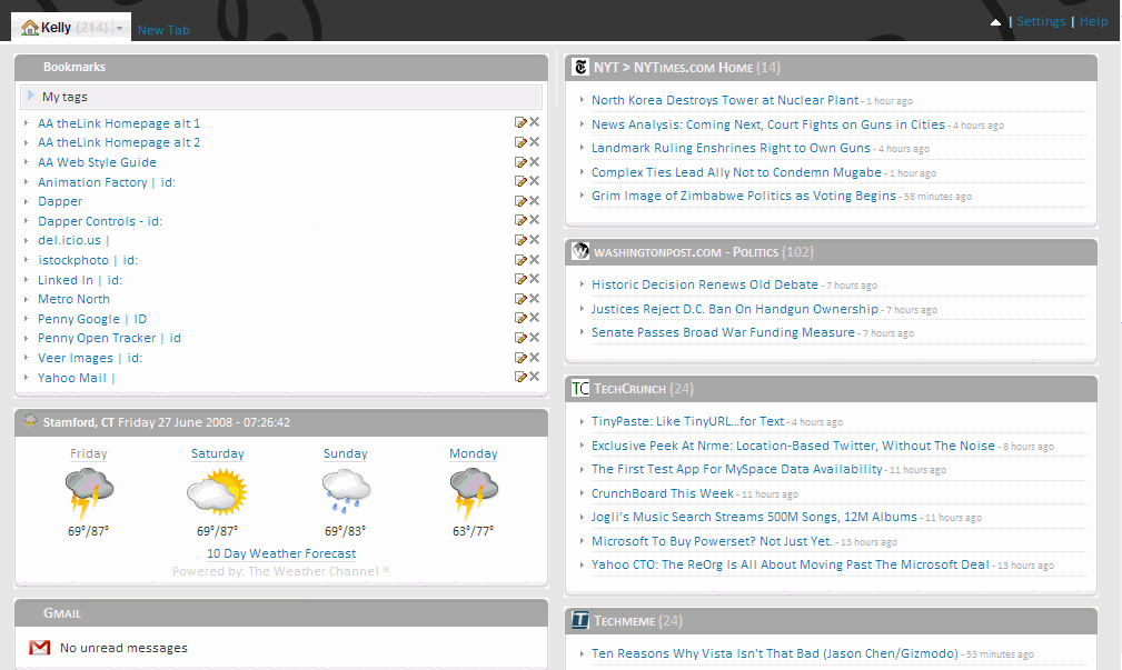 Netvibes - Modern Readable Gray