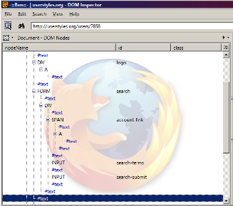 Custom DOM Inspector Background Image + Font