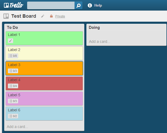 Trello Full Card Label Highlight