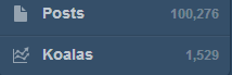 Koalas - Tumblr follower title