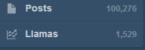 Llamas - Tumblr follower title