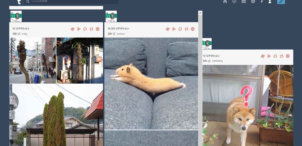 Tumblr MultiColumn Dashboard