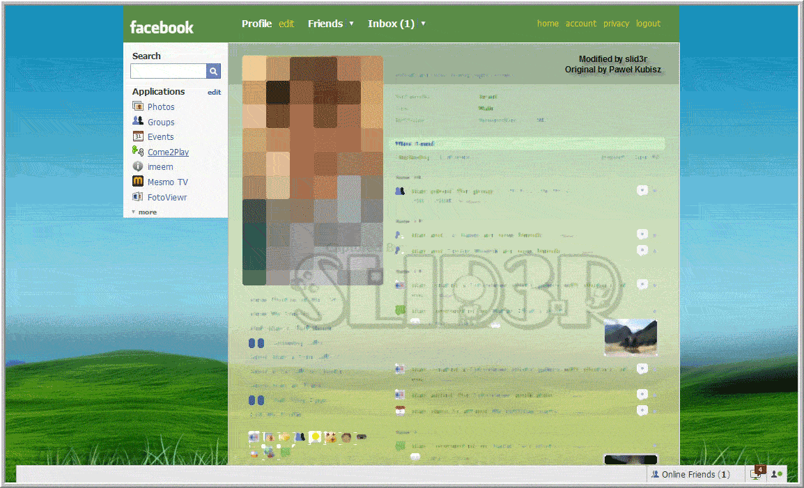 Facebook - Bliss - Green Hill Skin ! (by Slid3r)