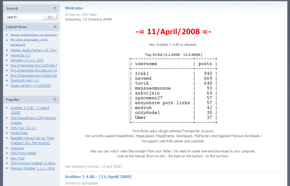 cmszone.org - Cleaner
