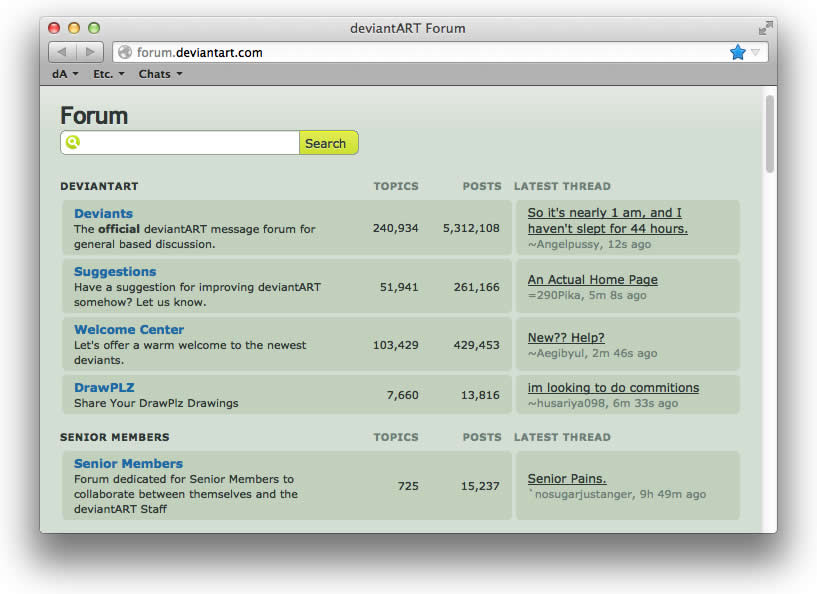 deviantART Forum Sidebar Eliminator 1000