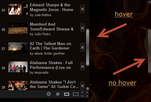 Firefox transparent scrollbars