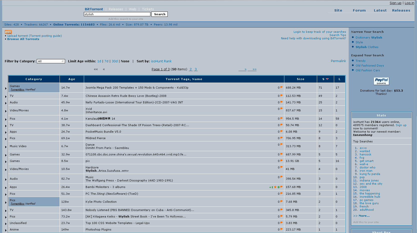 Isohunt / gentle blue
