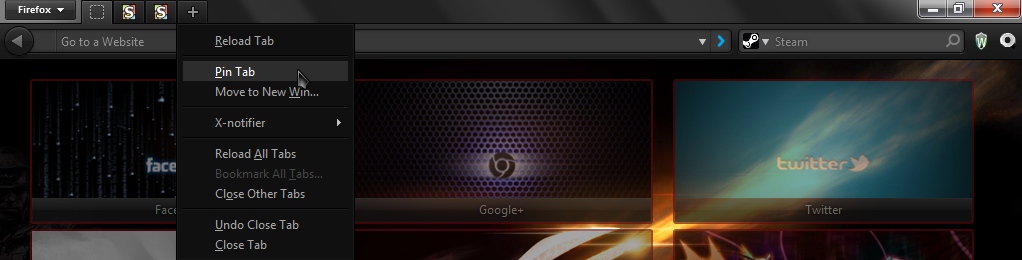 Firefox :: Forever Pinned Tabs (Pin Tab)