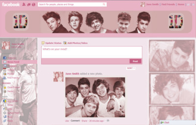 Pink One Direction Facebook