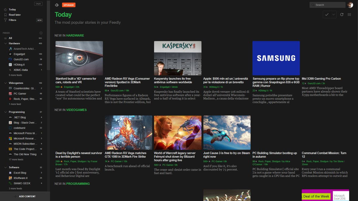 Dark Night Feedly (wide/condensed)