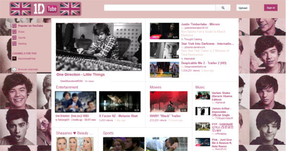 Pink One Direction YouTube