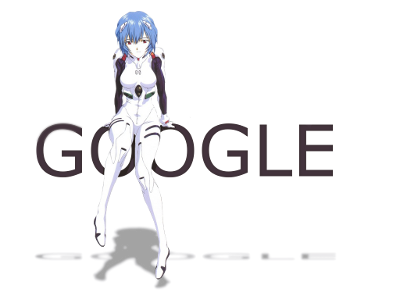 Evangelion Rei Google Doodle
