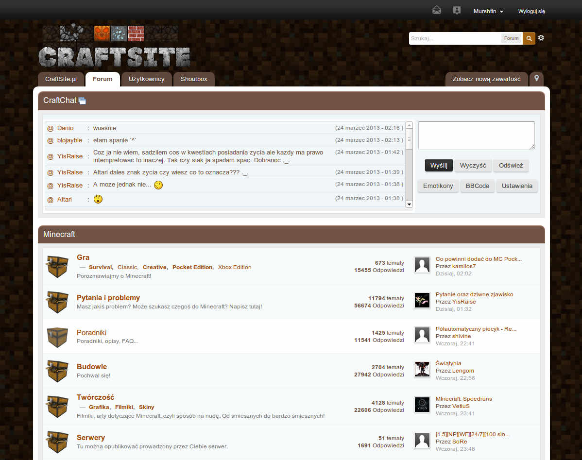 CraftSite Skin #1 (by Murshtin)