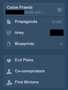 Tumblr Dashboard Military Sidebar