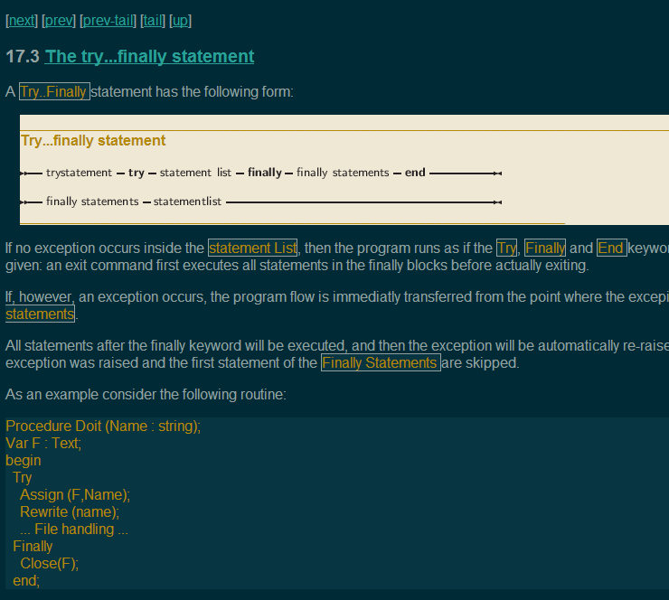 FreePascal.org Docs - Solarized Dark