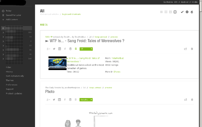 Feedly Cleaner