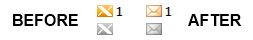 X-Notifier FFaddon - Oldstyle Envelope Button