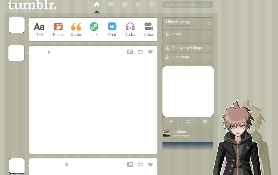 Naegi Makoto Dashboard Theme