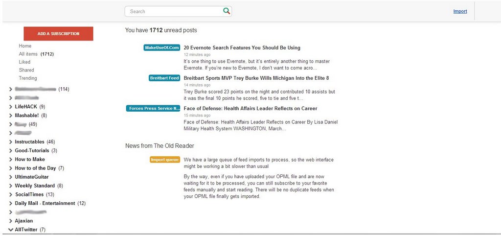 TheOldReader - Google Reader Style