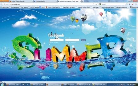 Summer of 2013 - Facebook Login Theme