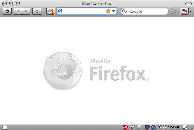 Milk fox - gray logo in about:blank page