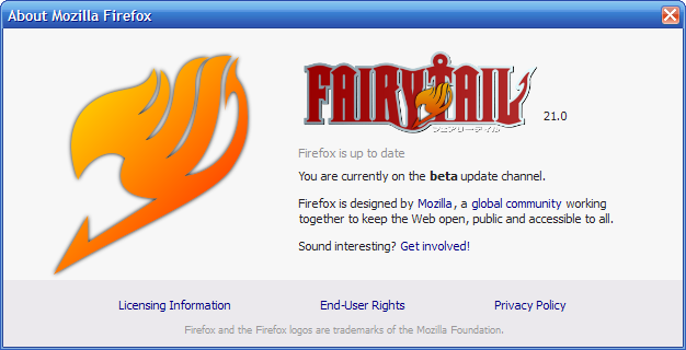 About Firefox: Fairy Tail