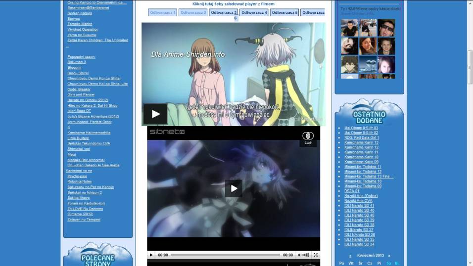 Anime-Shinden - Players