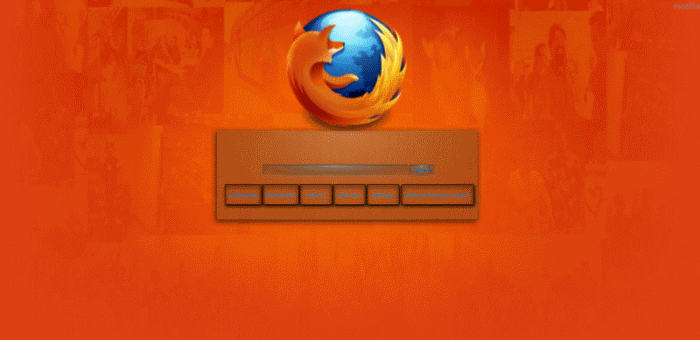 About:Home Firefox Orange