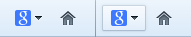 Search bar as a toolbar button