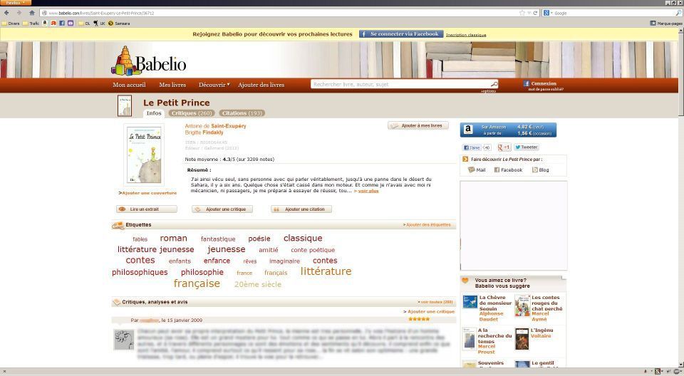 Babelio.com (pour écran large / widescreen)