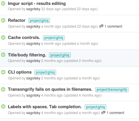 Github Issue Labels