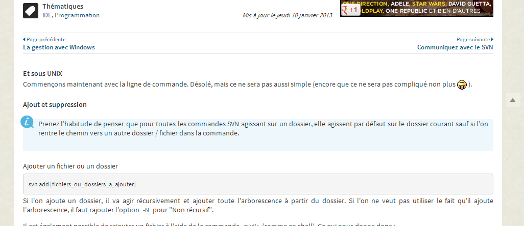 Site du zéro - Meilleurs affichage des tutoriels