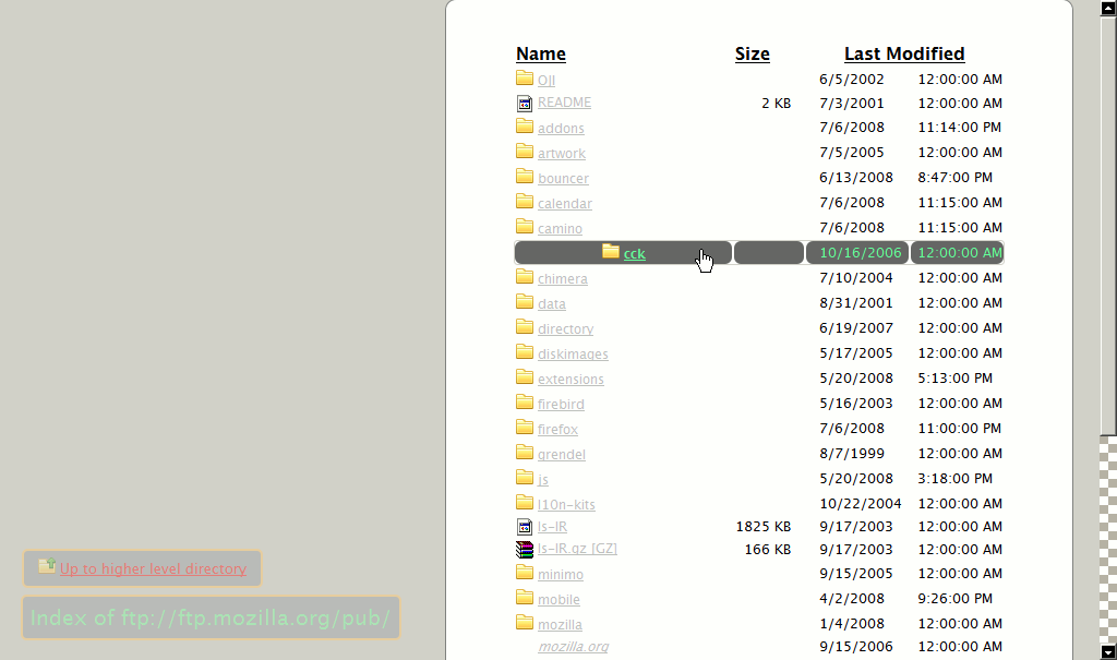 FTP pages not so awfull