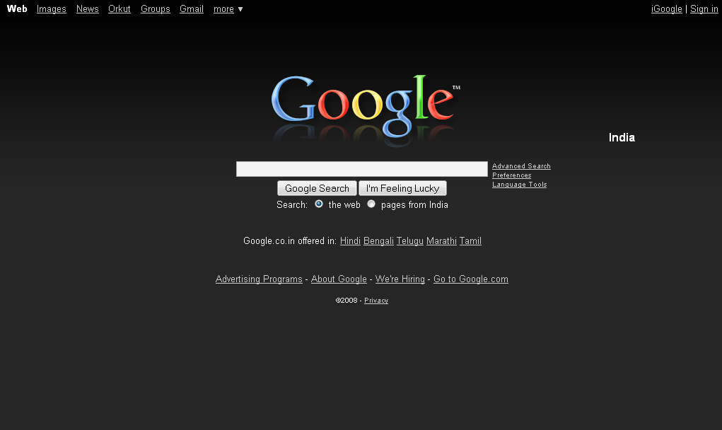Google Search- Dark Grey UK,Aus&NZ, Canada, India