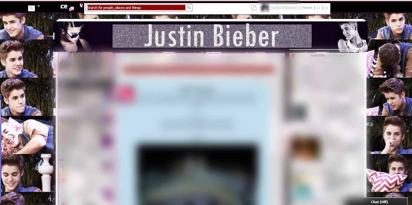 Justin Bieber Facebook Theme III