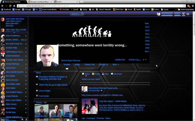 Booster's Facebook Blue'Ish & Black v1.0