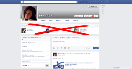 Facebook - hide timeline's PYMK