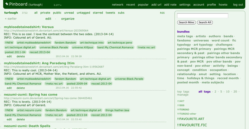 Pinboard - skin in green