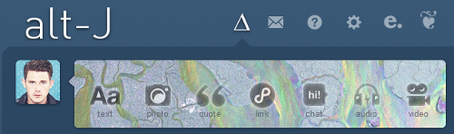 Alt-J (Δ) Tumblr Dashboard [w/ or w/o Missing e]