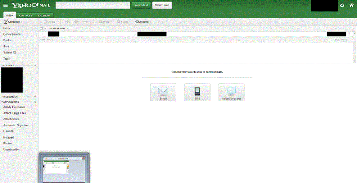 Yahoo! Mail Remove Ad Column