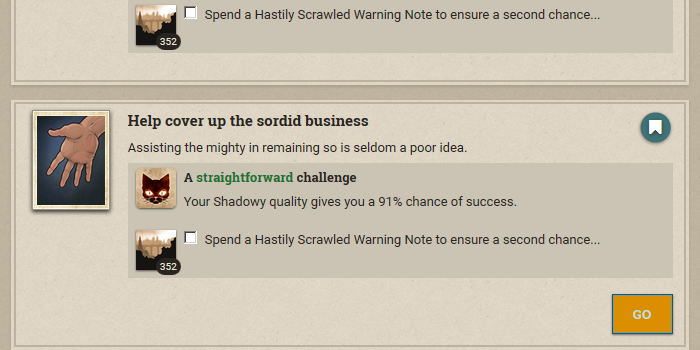 Fallen London - Affair ot Box Run - Guardian ot R