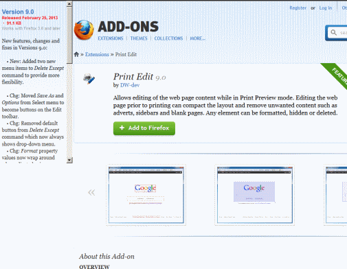 AMO: Fixed version info on topleft