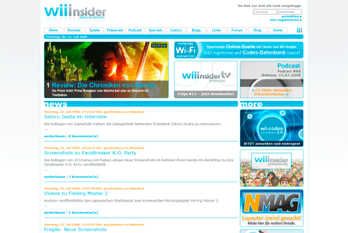 Wii Insider - Center and remove ads