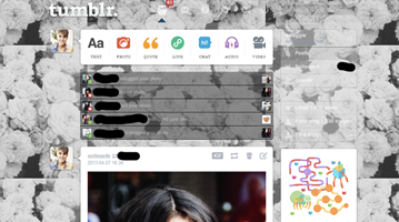 Floral Tumblr Dashboard Theme